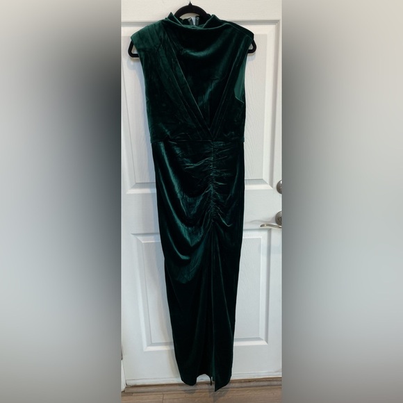 Lulu's Dark Green Velvet Maxi Dress - Picture 8 of 9